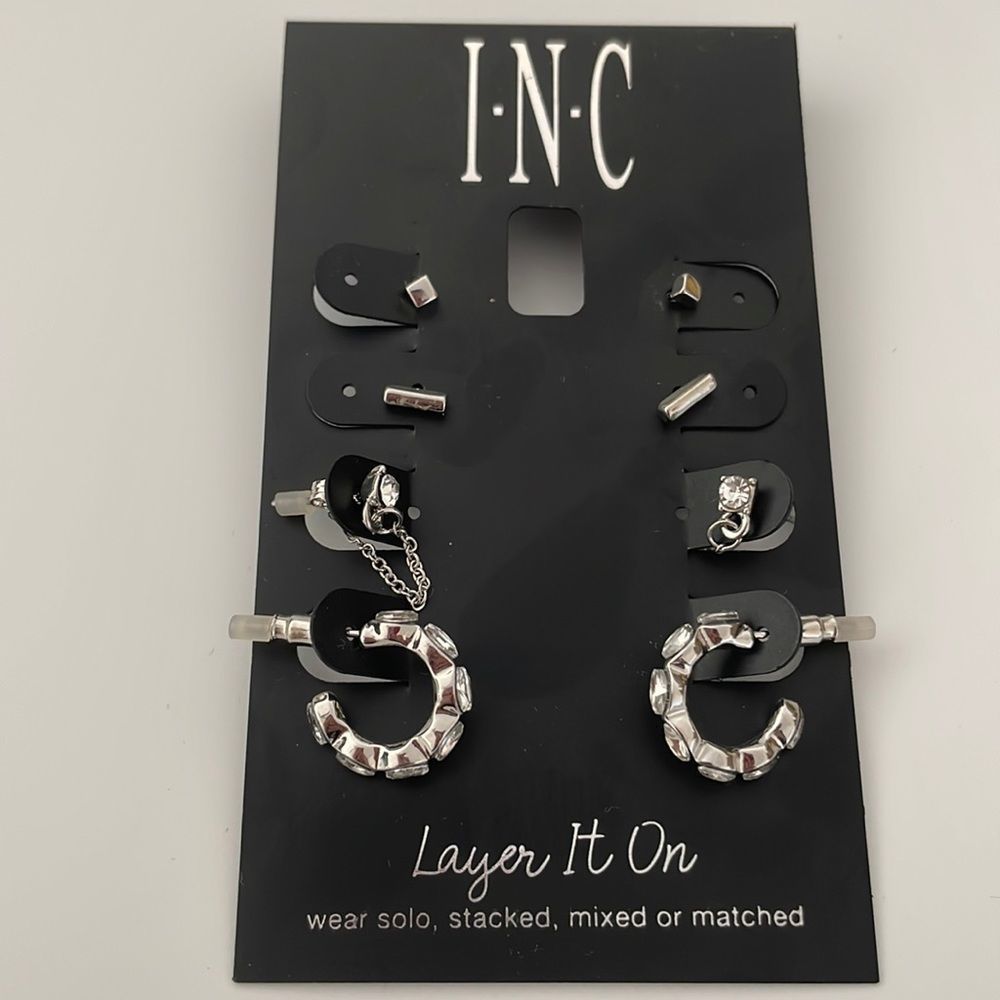 INC Stackable Tower Earring Set 16$